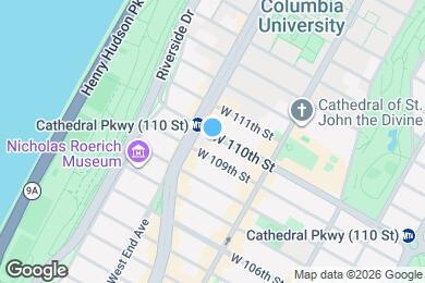 Map image of the property - 550 W 110th St