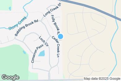 Map image of the property - 16938 Cedar Creek Ln