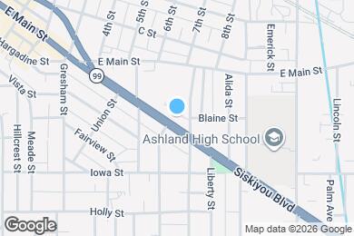 Map image of the property - 657 Siskiyou Blvd