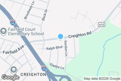 Map image of the property - 2919 Creighton Rd