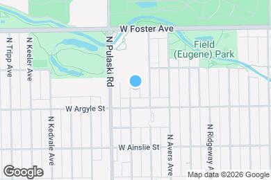 Map image of the property - 5027 N Harding Ave