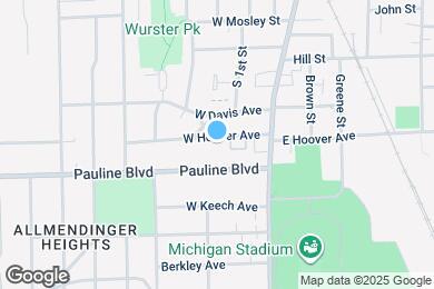 Map image of the property - 309 W Hoover Ave