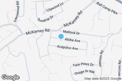 Map image of the property - 5724 Aloha Ave