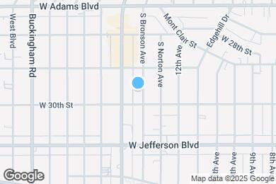 Map image of the property - 2939 S Bronson Ave