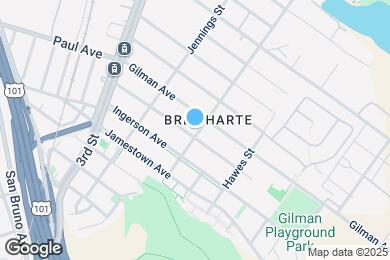 Map image of the property - 1110 Hollister Ave