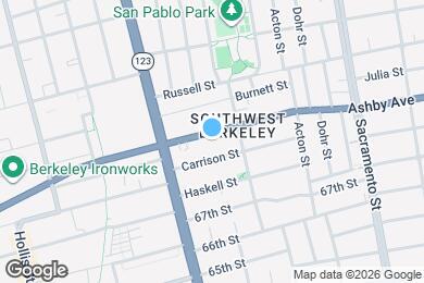Map image of the property - 1238 Ashby Ave