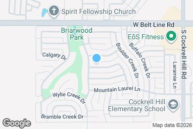 Map image of the property - 1533 Mill Creek Dr