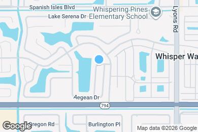 Map image of the property - 18860 La Costa Ln