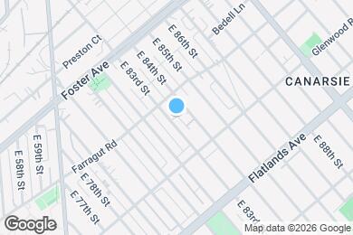 Map image of the property - 629 E 83rd St