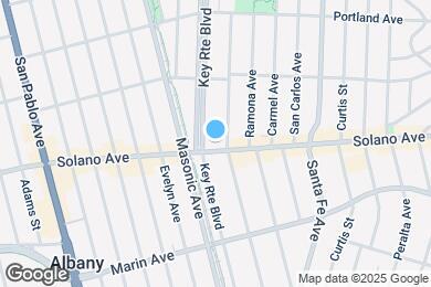 Map image of the property - 1309 Solano Ave