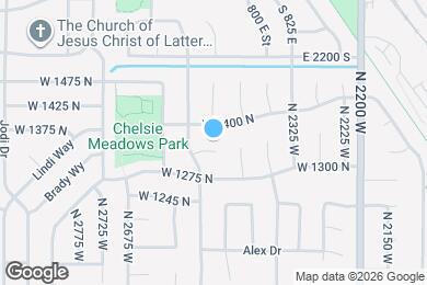 Map image of the property - 2484 W 1325 N