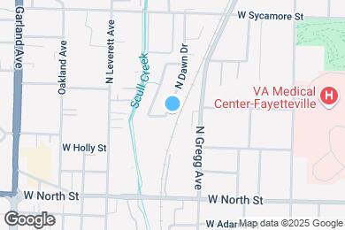 Map image of the property - 1382 N Dawn Dr