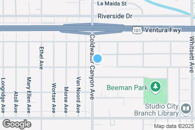 Map image of the property - 4600 Coldwater Canyon Ave