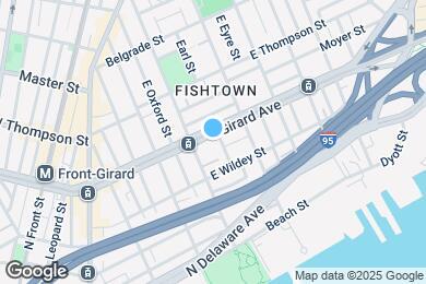 Map image of the property - 424 E Girard Ave