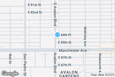 Map image of the property - 8464 Avalon Blvd