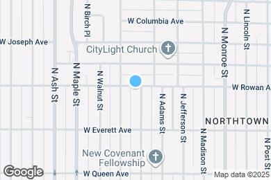 Map image of the property - 5427 N Hawthorne St