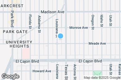 Map image of the property - 4419 Louisiana St