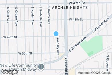 Map image of the property - 4900 S Komensky Ave