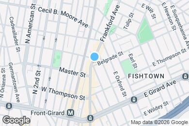 Map image of the property - 1405 Frankford Ave