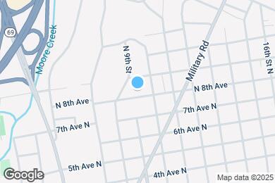Map image of the property - 905 8th Ave N