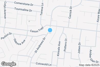 Map image of the property - 1821 Saint Andrews Dr