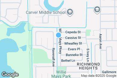 Map image of the property - 1662 Willie Mays Pkwy