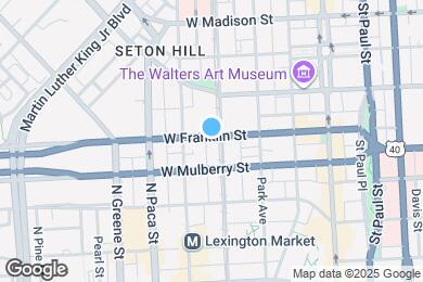 Map image of the property - 301 W Franklin St