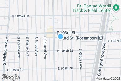 Map image of the property - 10324 S Vernon Ave