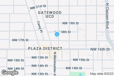 Map image of the property - 1805 N Blackwelder Ave