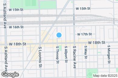 Map image of the property - 1647 S Throop St
