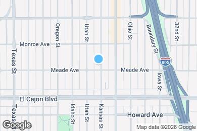 Map image of the property - 4414 1/2 Kansas St