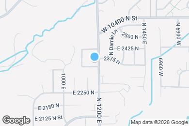 Map image of the property - 2373 N 1200 E