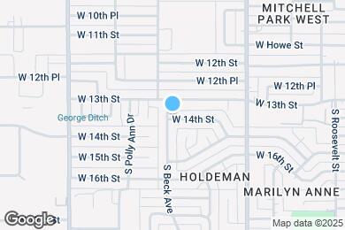 Map image of the property - 1321 S Beck Ave
