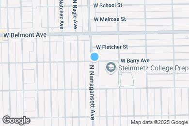 Map image of the property - 3057 N Narragansett Ave