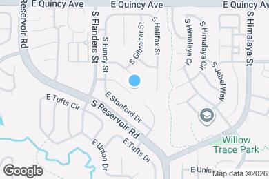 Map image of the property - 19871 E Stanford Ave