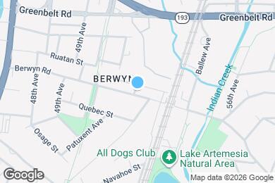 Map image of the property - 5100 Berwyn Rd