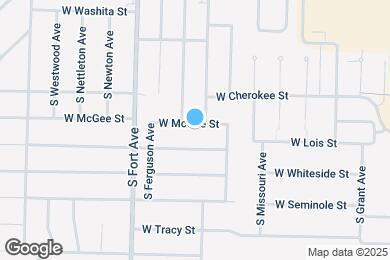 Map image of the property - 1112 W McGee St