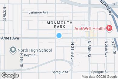 Map image of the property - 3181 Ames Ave