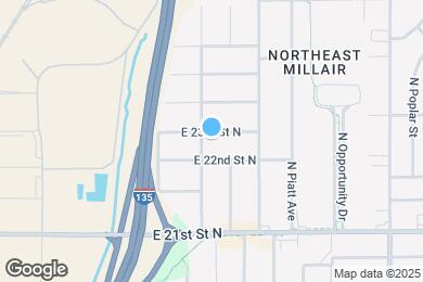 Map image of the property - 1809 E 23rd St N