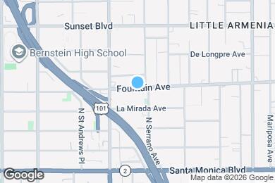 Map image of the property - 5414 1/2 Fountain Ave