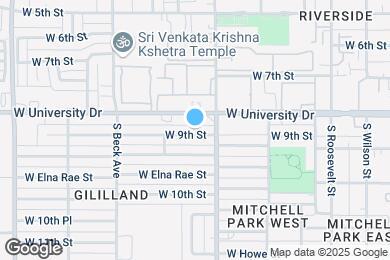 Map image of the property - 1022 W 9th St