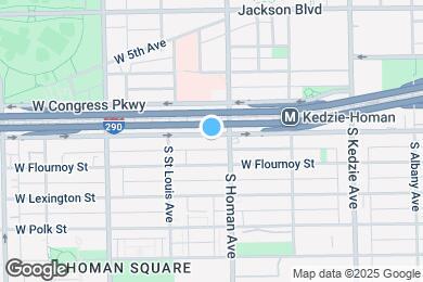 Map image of the property - 3417 W Harrison St