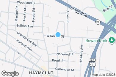Map image of the property - 1019 W Rowan St