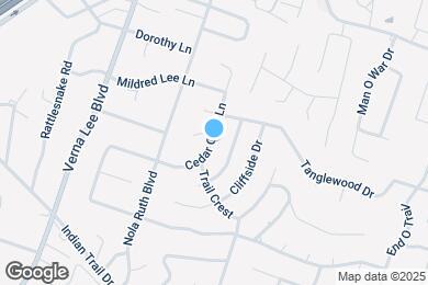 Map image of the property - 813 Cedar Oaks Ln