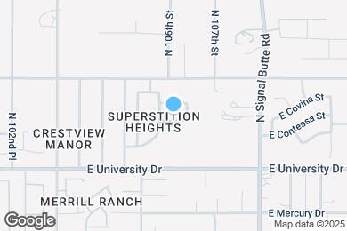 Map image of the property - 10608 E Caballero St