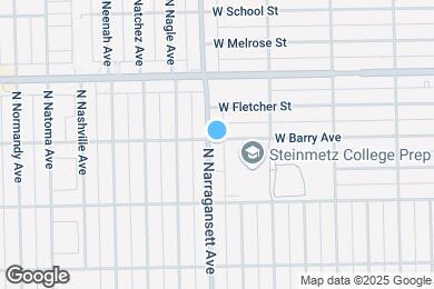 Map image of the property - 3057 N Narragansett Ave