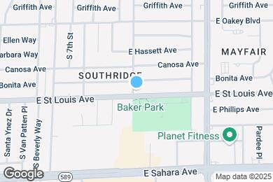 Map image of the property - 1001 E Saint Louis Ave