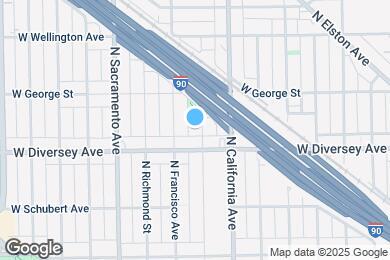 Map image of the property - 2818 N Mozart St