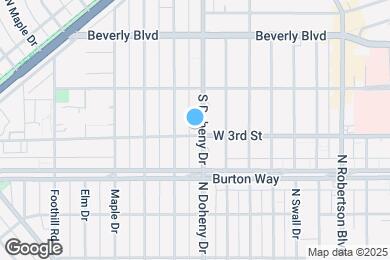Map image of the property - 147 S Doheny Dr