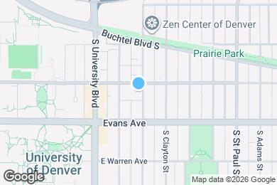 Map image of the property - University House Denver